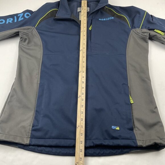 Alaska By Luly Yang Soft Shell Jacket Men’s L Oeko-Tex Horizon Full Zip Blue - Picture 4 of 12